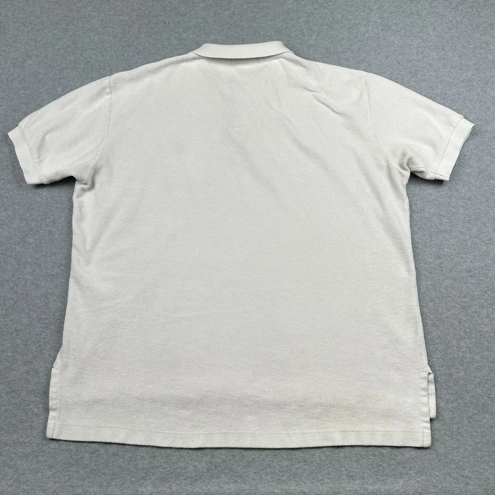 Ralph Lauren Polo Shirt Mens XL White Classic Fit Short Sleeve Golf Casual‎